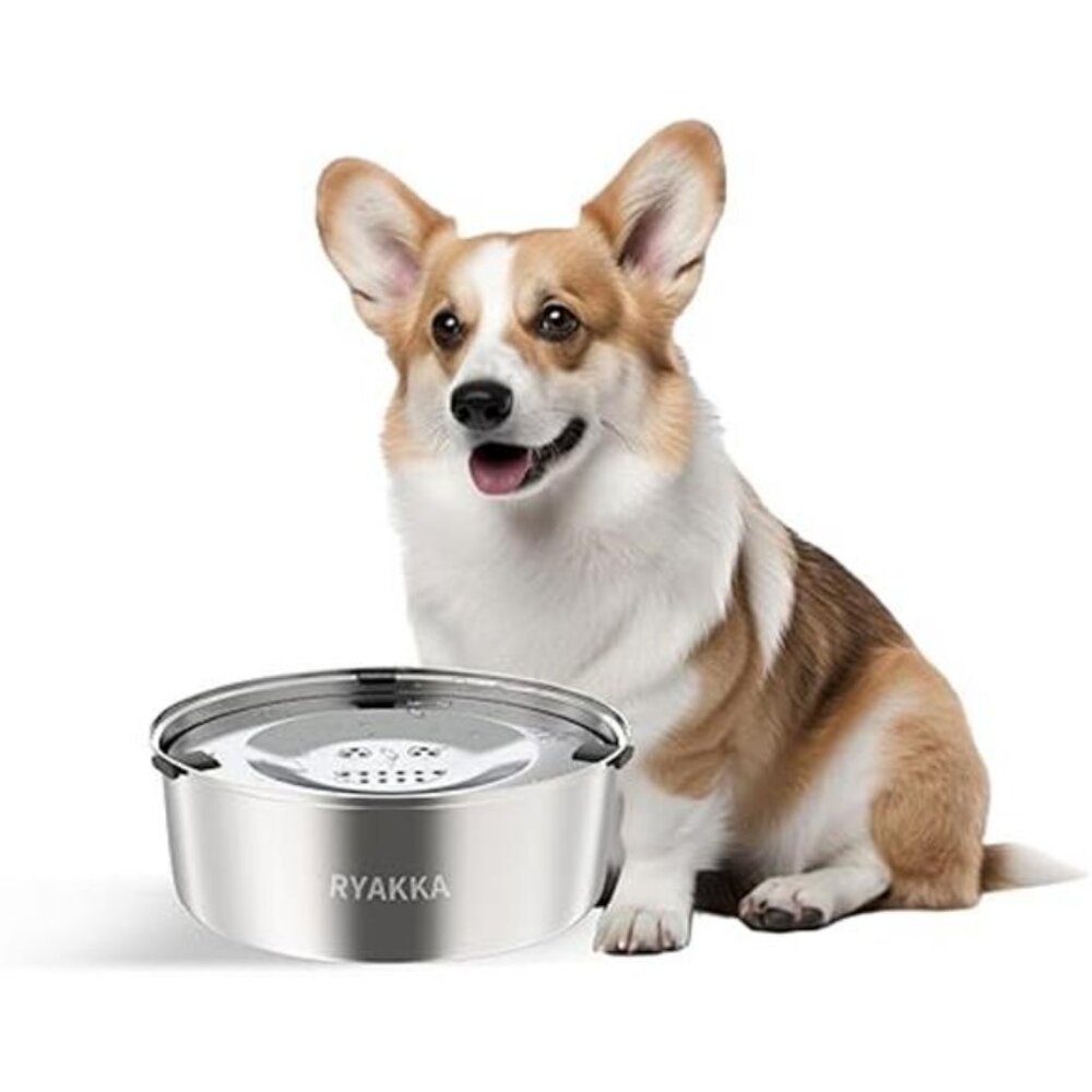 1L/0.26Gallon No Spill and Slow Water Bowl for Small Dogs - Picture 7 of 7